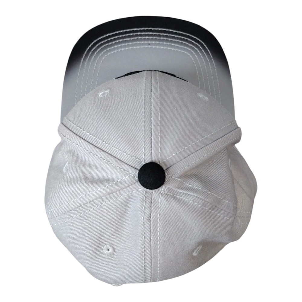 Disney Parks Mickey Mouse Nerd Glasses Gray Snapback Hat Ombre Brim Adult Size - Picture 2 of 6